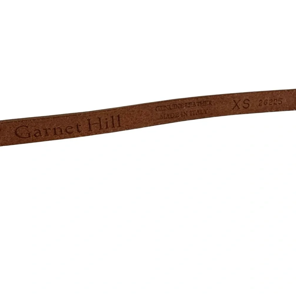 Garnet Hill Genuine Leather Skinny Belt